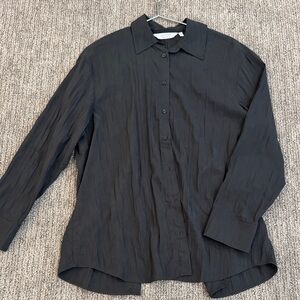 & Other Stories Tie Back Button Down